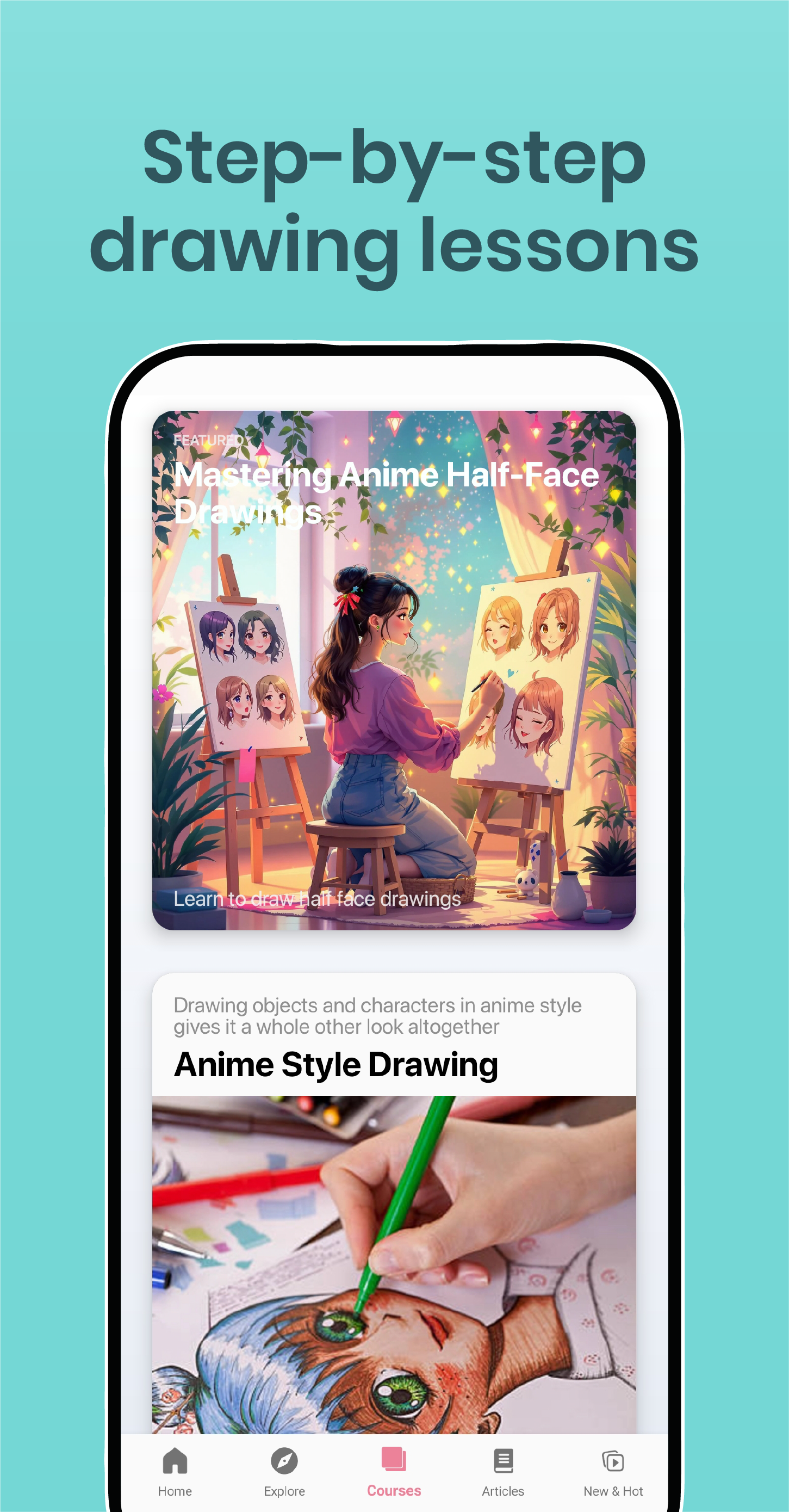 اسکرین شات 4 برنامه Learn Drawing