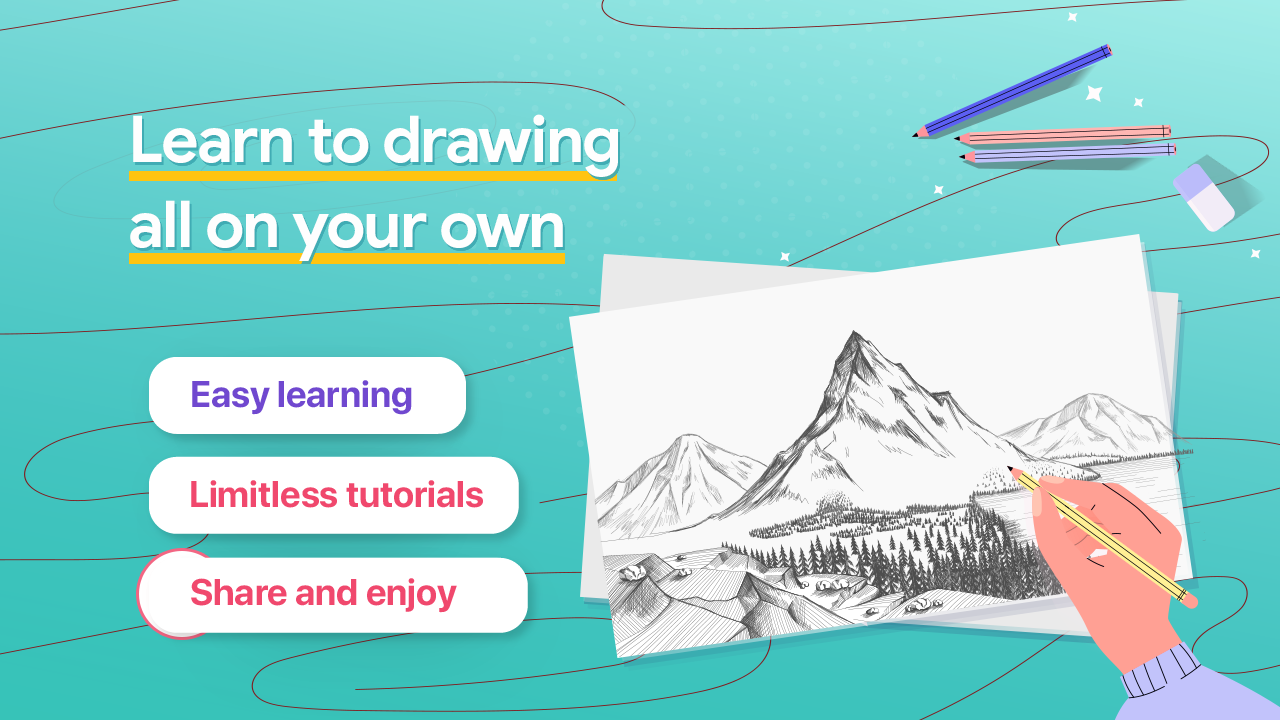 اسکرین شات 2 برنامه Learn Drawing