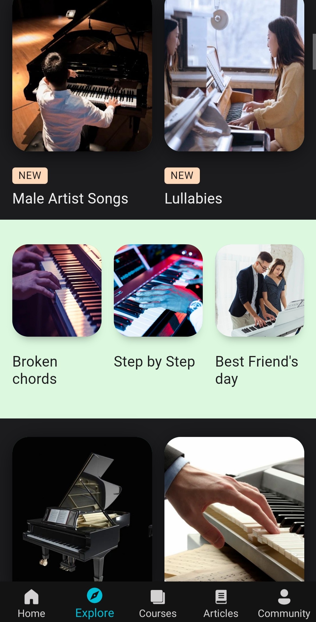 اسکرین شات 5 برنامه Piano Lessons - Learn Piano