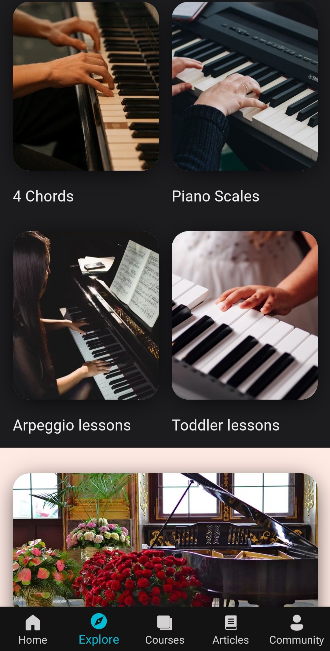اسکرین شات 6 برنامه Piano Lessons - Learn Piano