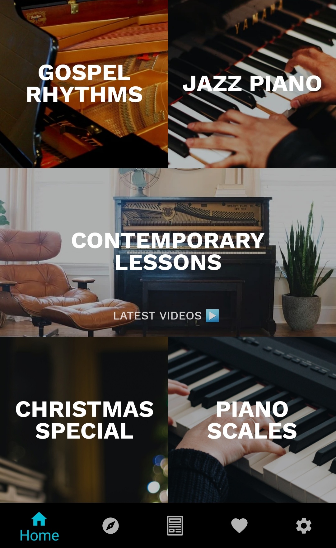 اسکرین شات 2 برنامه Piano Lessons - Learn Piano