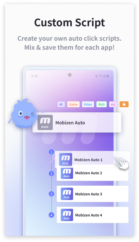 اسکرین شات 6 برنامه Mobizen Auto - Auto Clicker