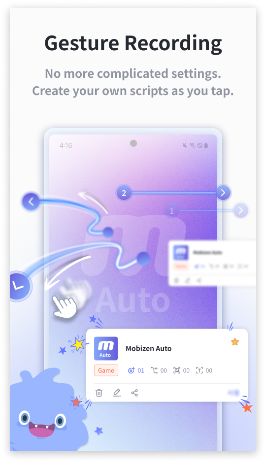 اسکرین شات 5 برنامه Mobizen Auto - Auto Clicker