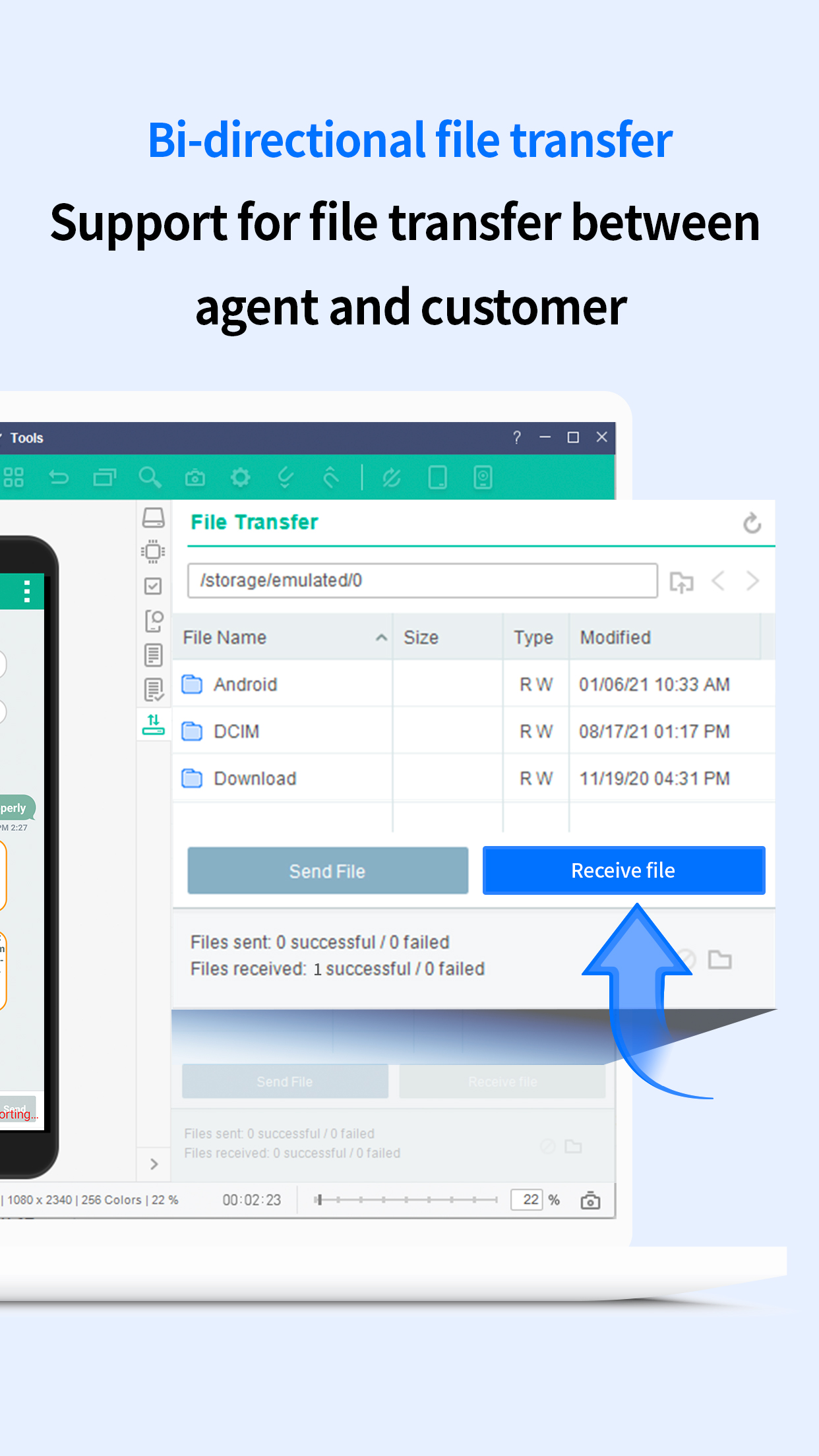 اسکرین شات 2 برنامه MobileSupport - RemoteCall