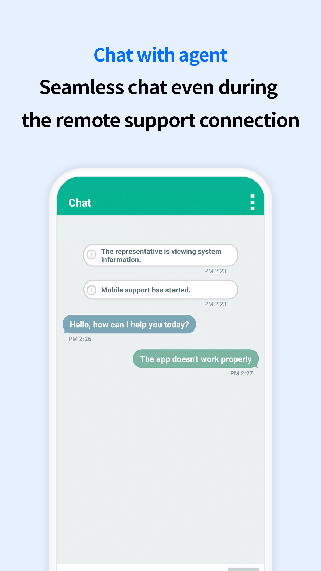 اسکرین شات 5 برنامه MobileSupport - RemoteCall