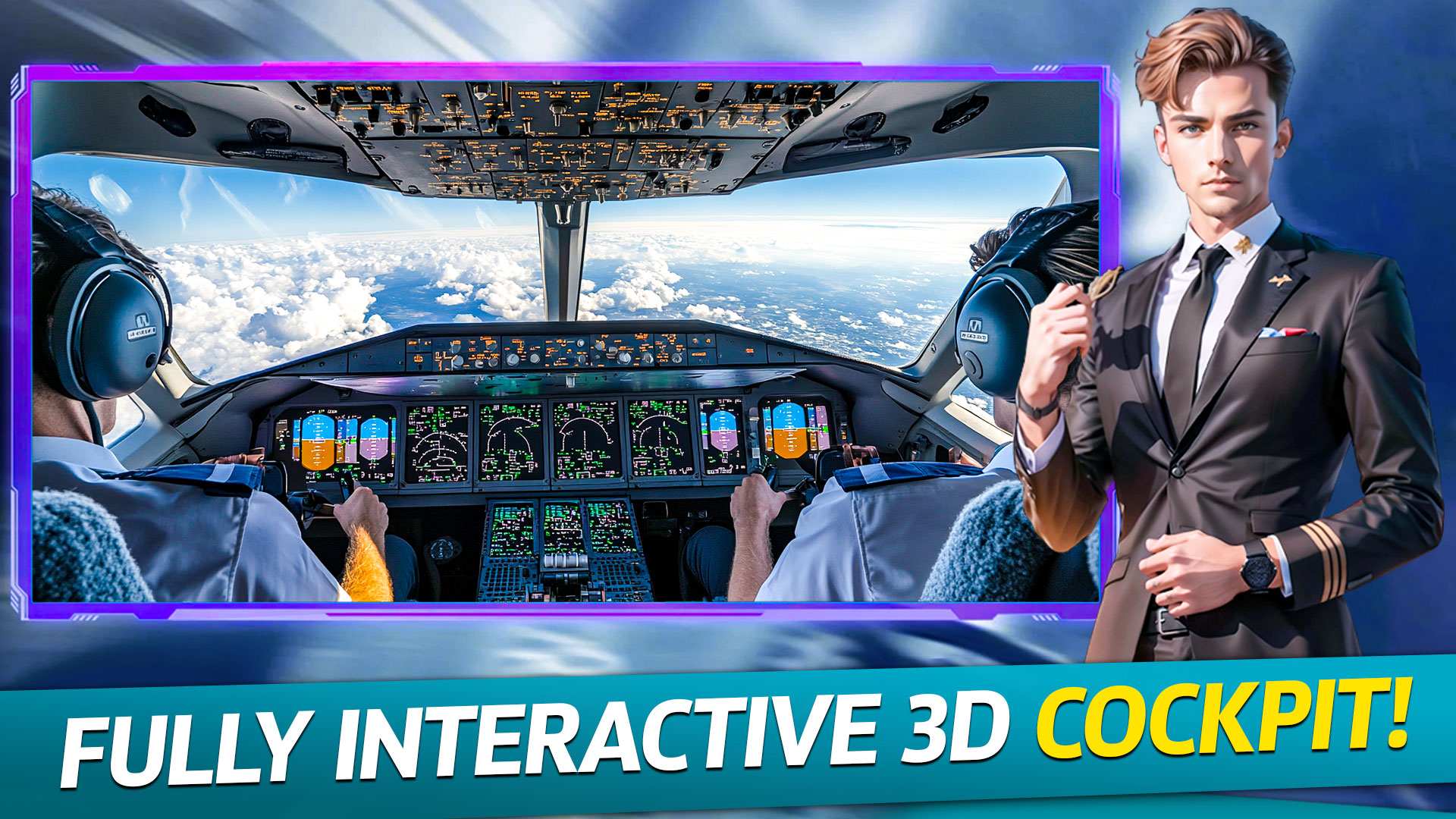 اسکرین شات 1 بازی Real Plane Flying Simulator