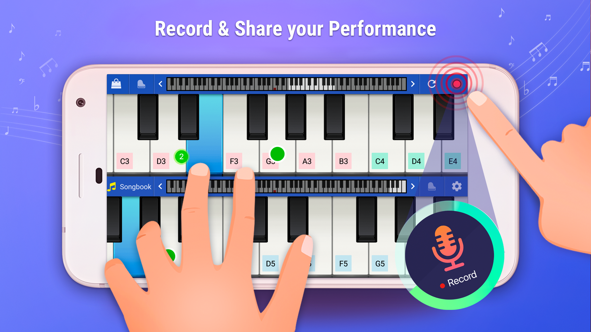 اسکرین شات 5 برنامه Piano +