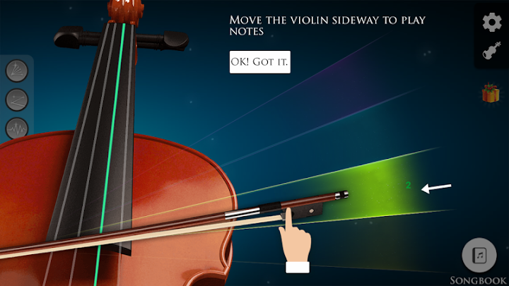 اسکرین شات 4 برنامه Violin: Magical Bow