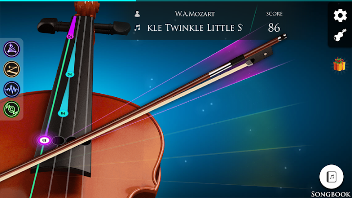 اسکرین شات 1 برنامه Violin: Magical Bow