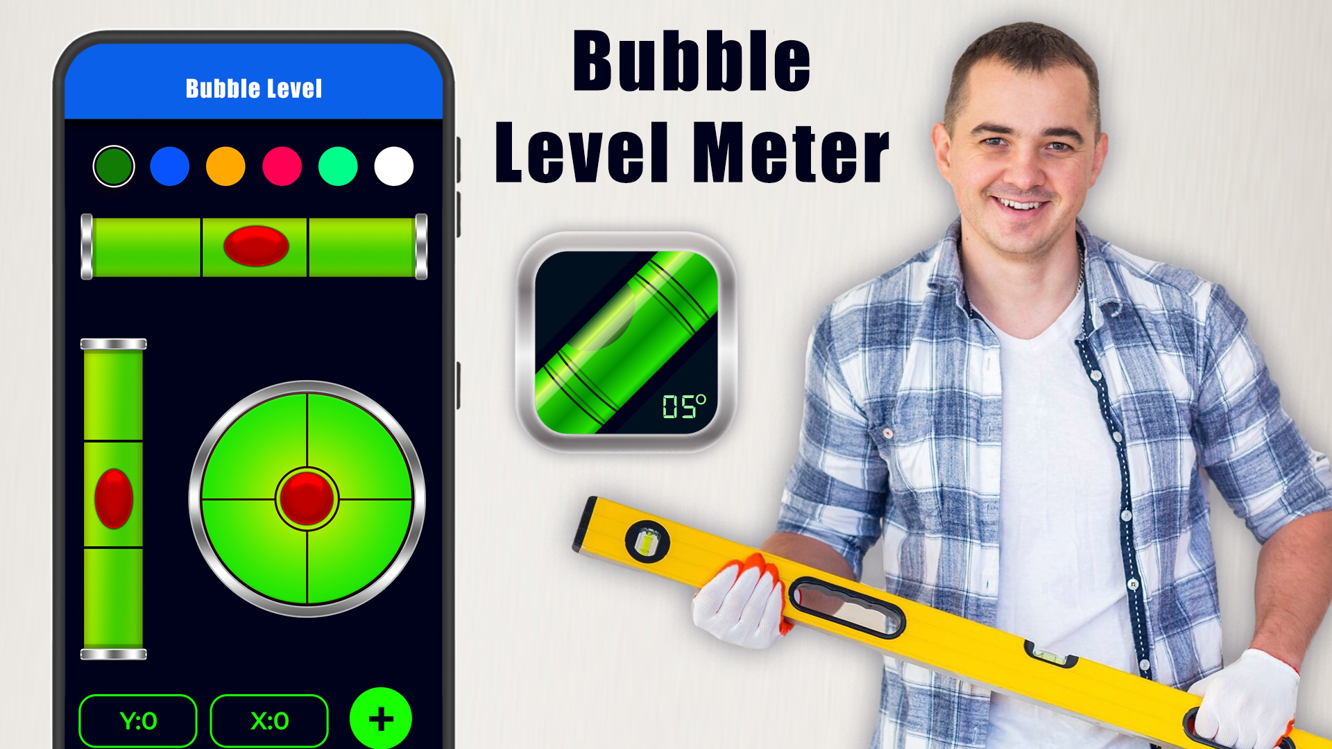 اسکرین شات 1 برنامه Bubble Level Spirit Level App