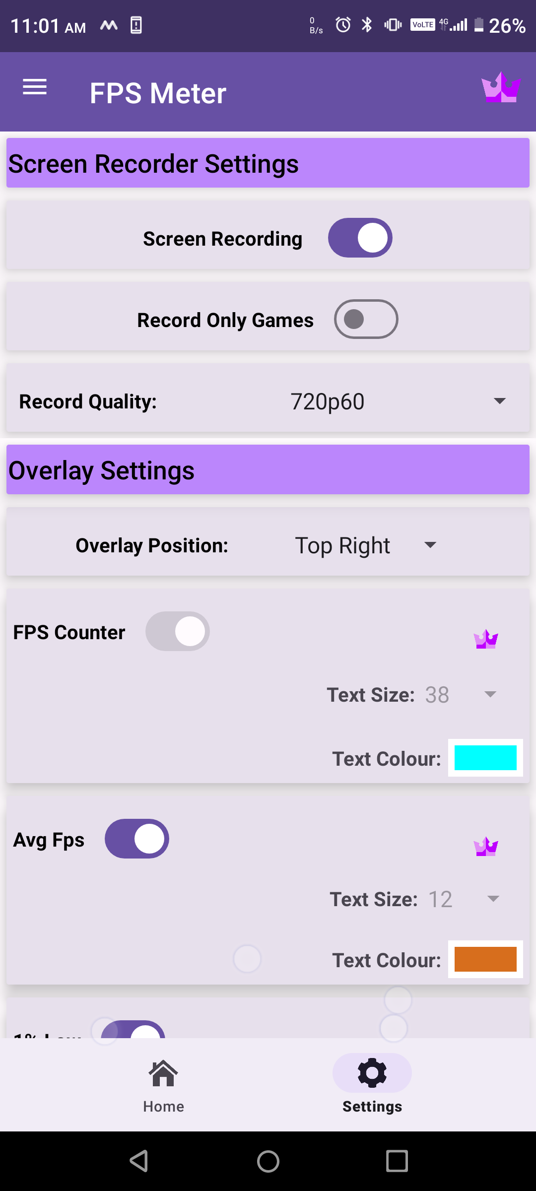 اسکرین شات 2 برنامه FPS Meter (No Root )