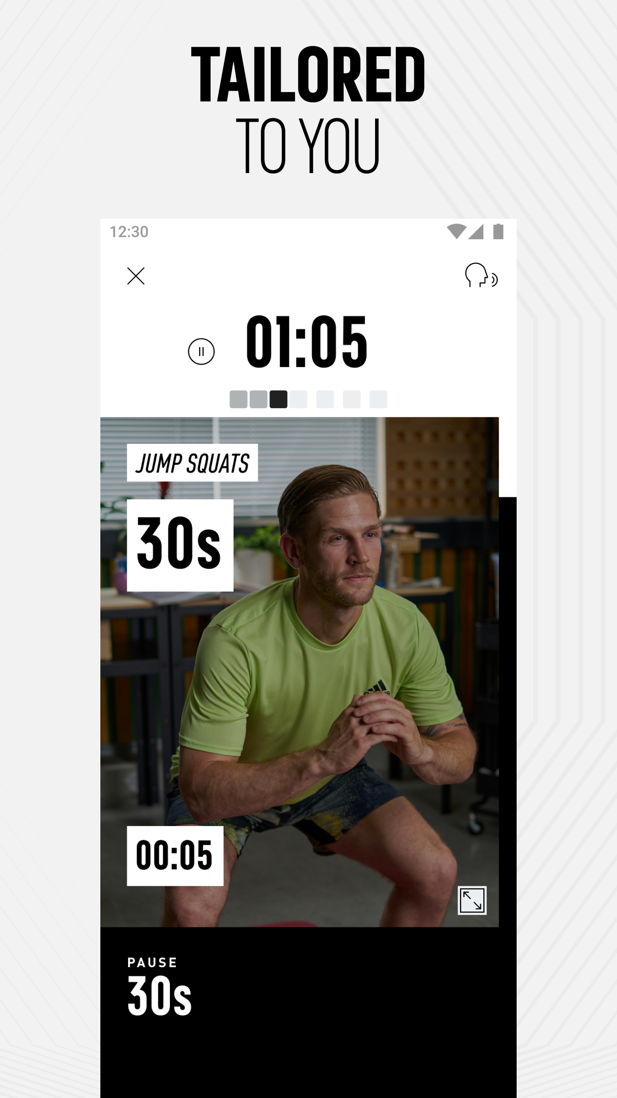 اسکرین شات 5 برنامه adidas Training: HIIT Workouts