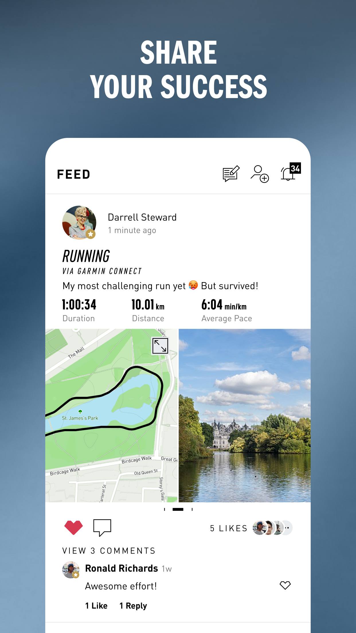 اسکرین شات 5 برنامه adidas Running: Run Tracker