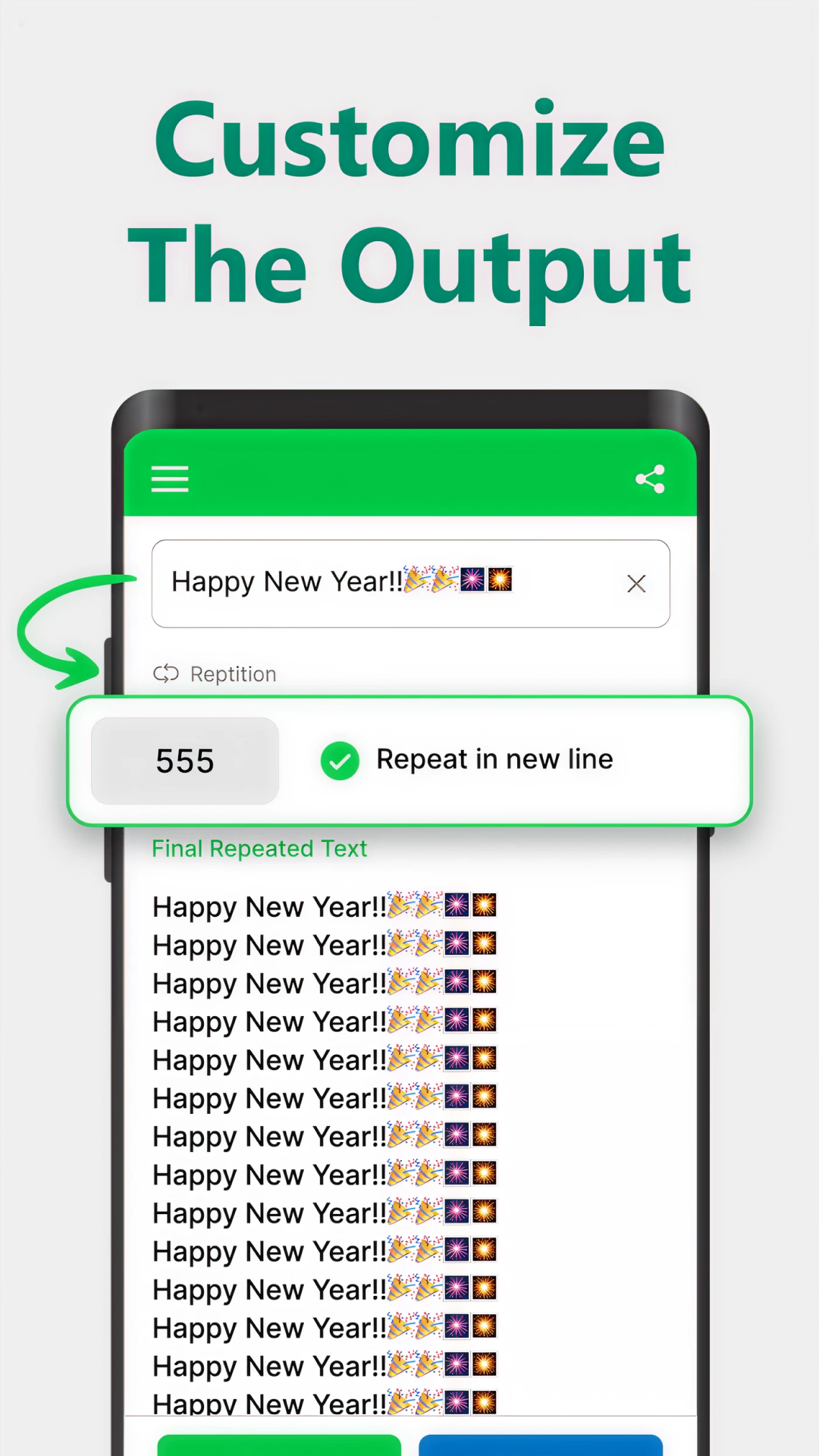 اسکرین شات 6 برنامه Text Repeater: Repeat Text 10K