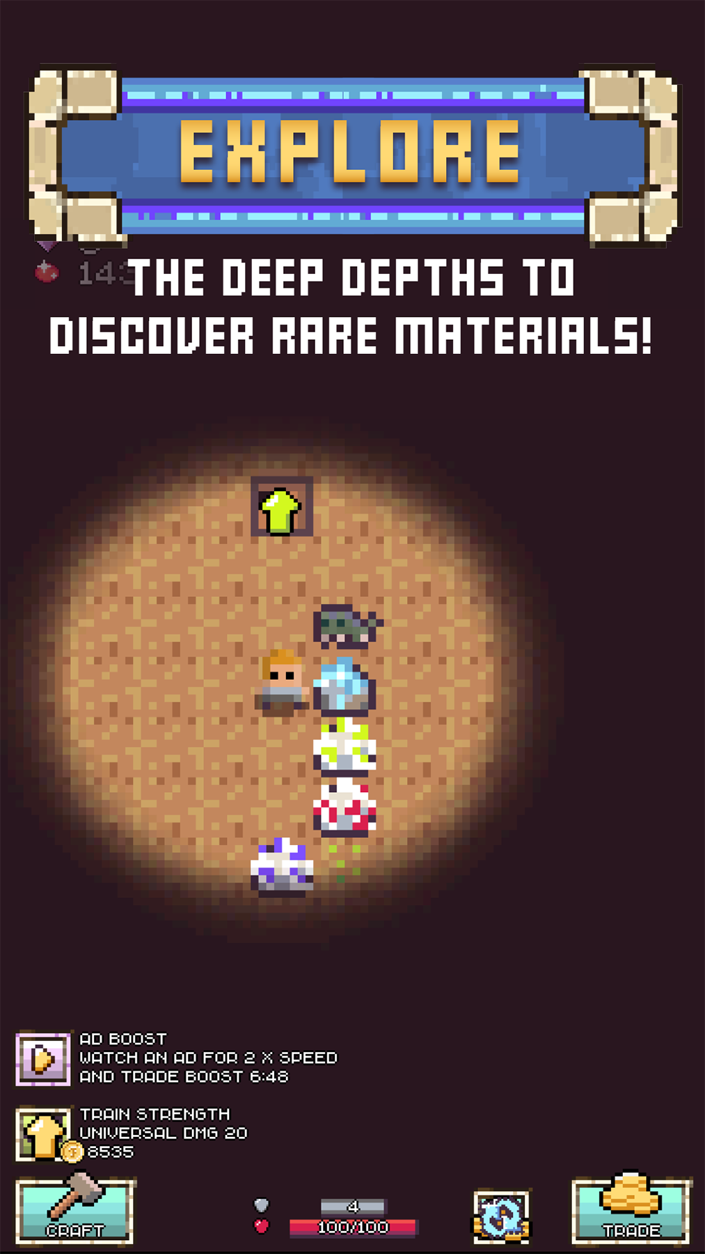 اسکرین شات 8 بازی Idle Pocket Crafter: Mine Rush