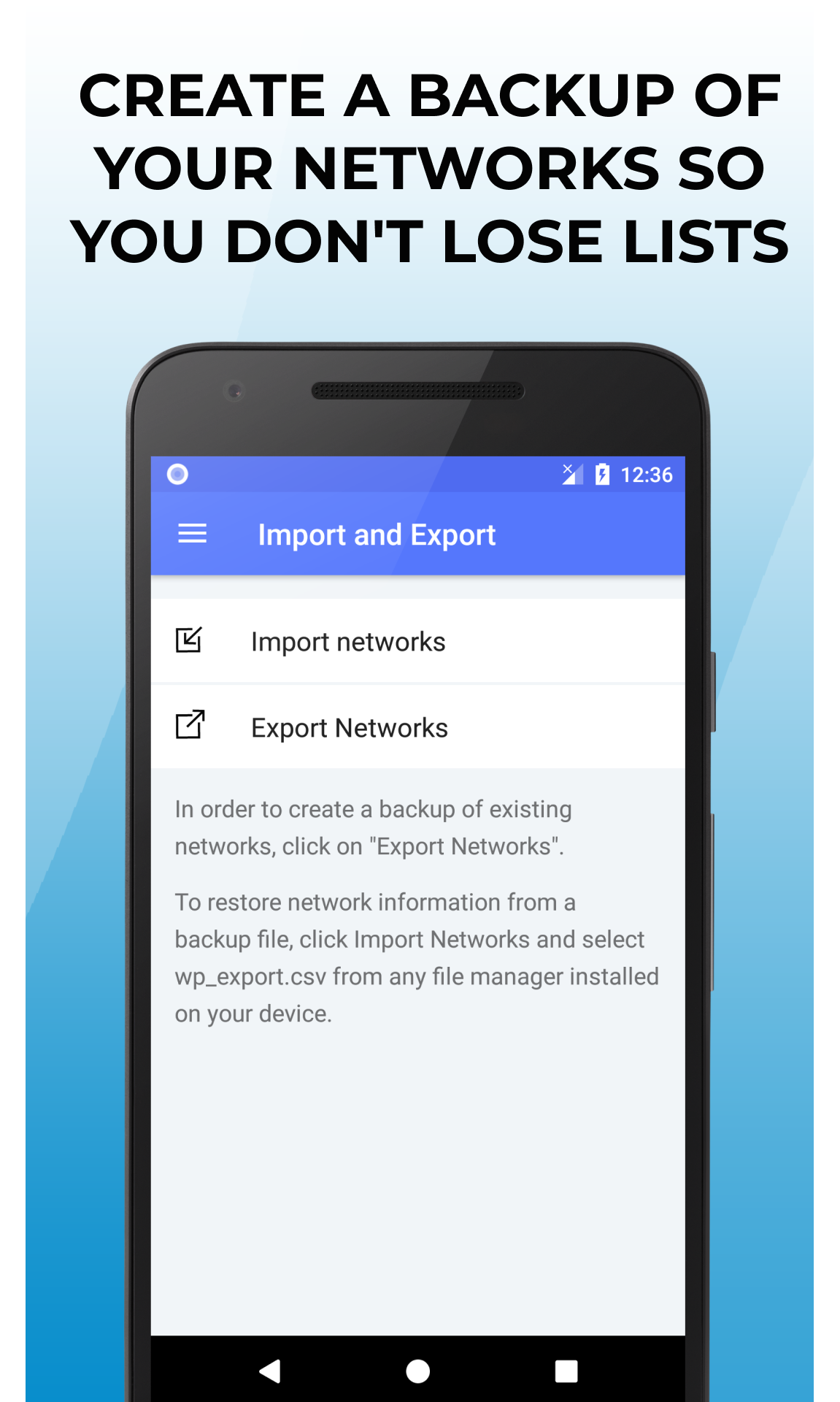 اسکرین شات 4 برنامه Wi-Fi password manager