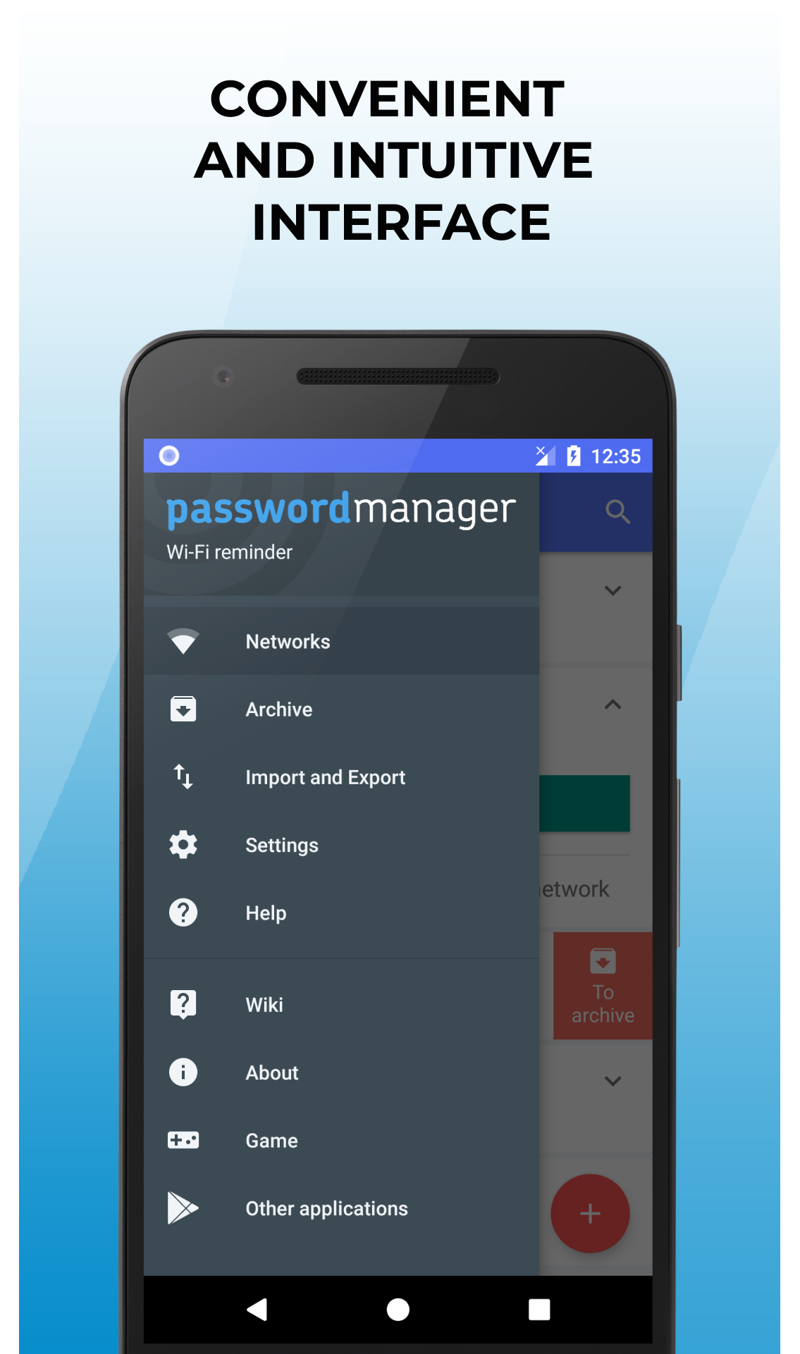 اسکرین شات 3 برنامه Wi-Fi password manager