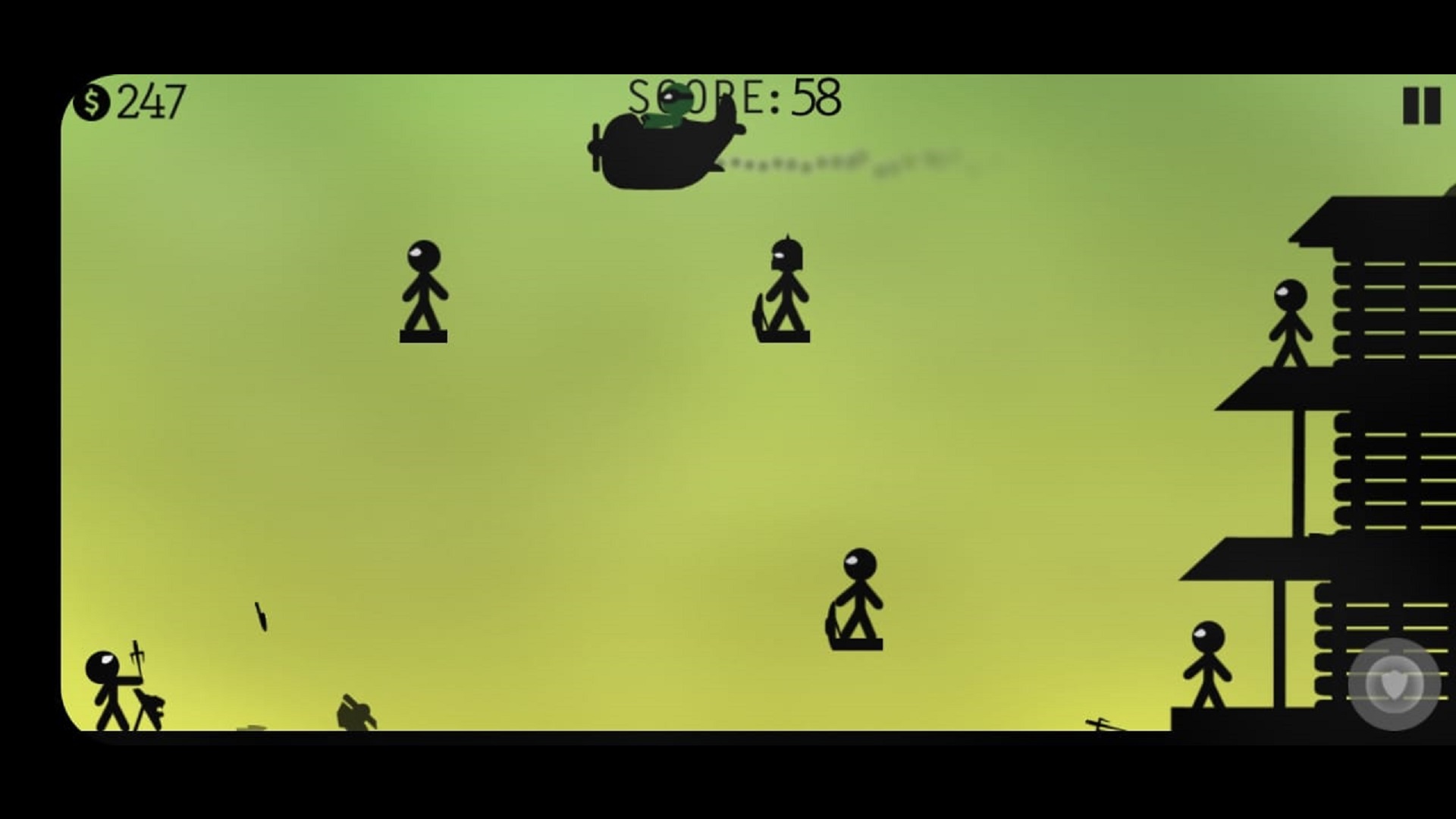 اسکرین شات 4 بازی Stickman Fight - Knife Hit