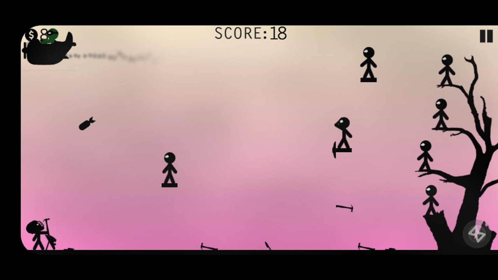 اسکرین شات 5 بازی Stickman Fight - Knife Hit