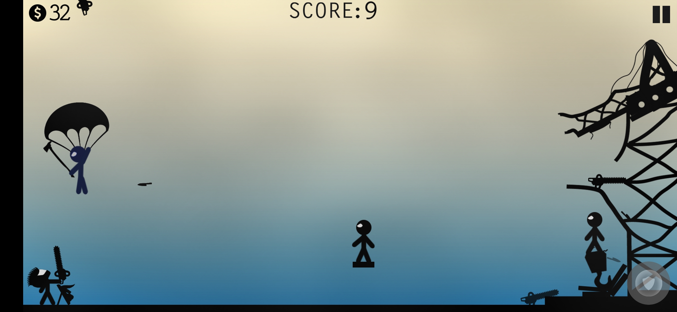 اسکرین شات 1 بازی Stickman Fight - Knife Hit