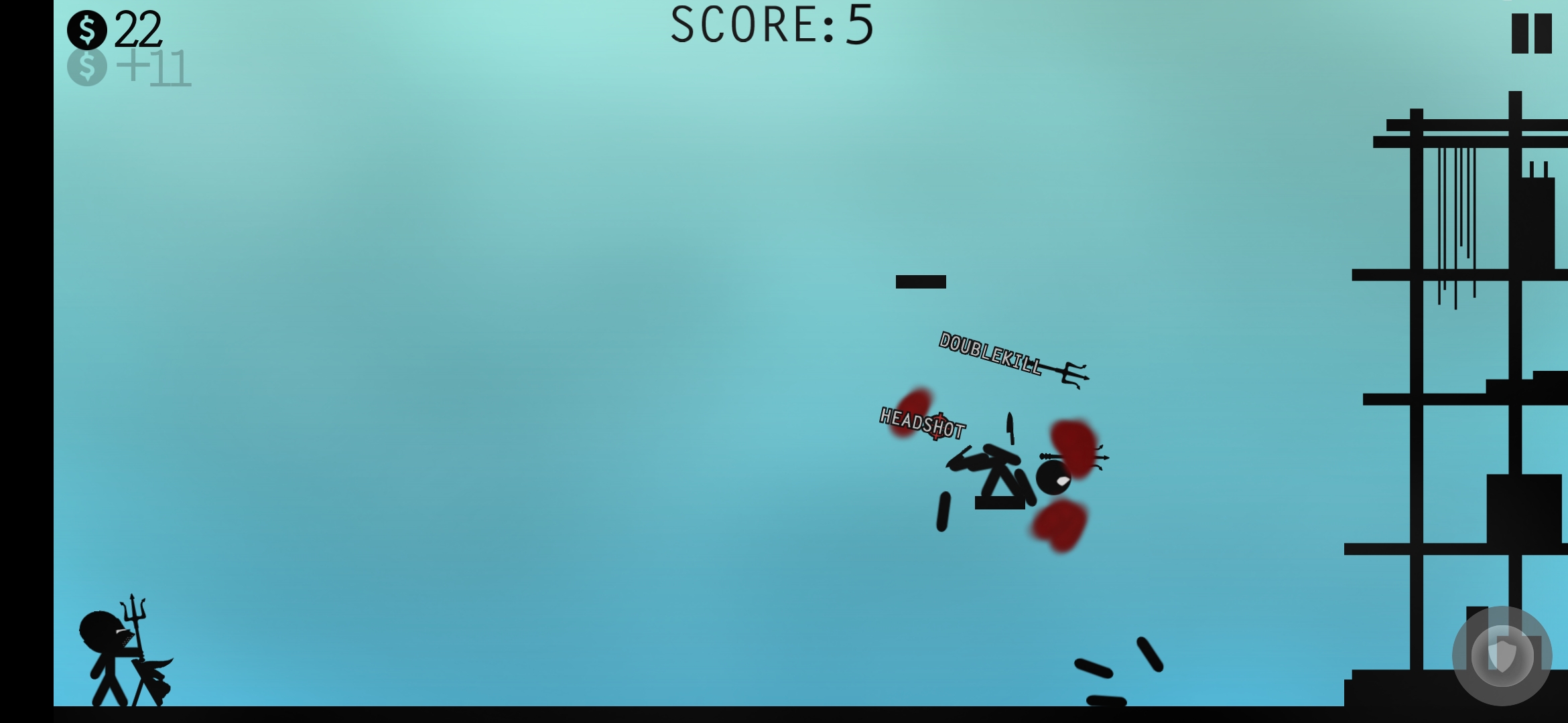 اسکرین شات 7 بازی Stickman Fight - Knife Hit