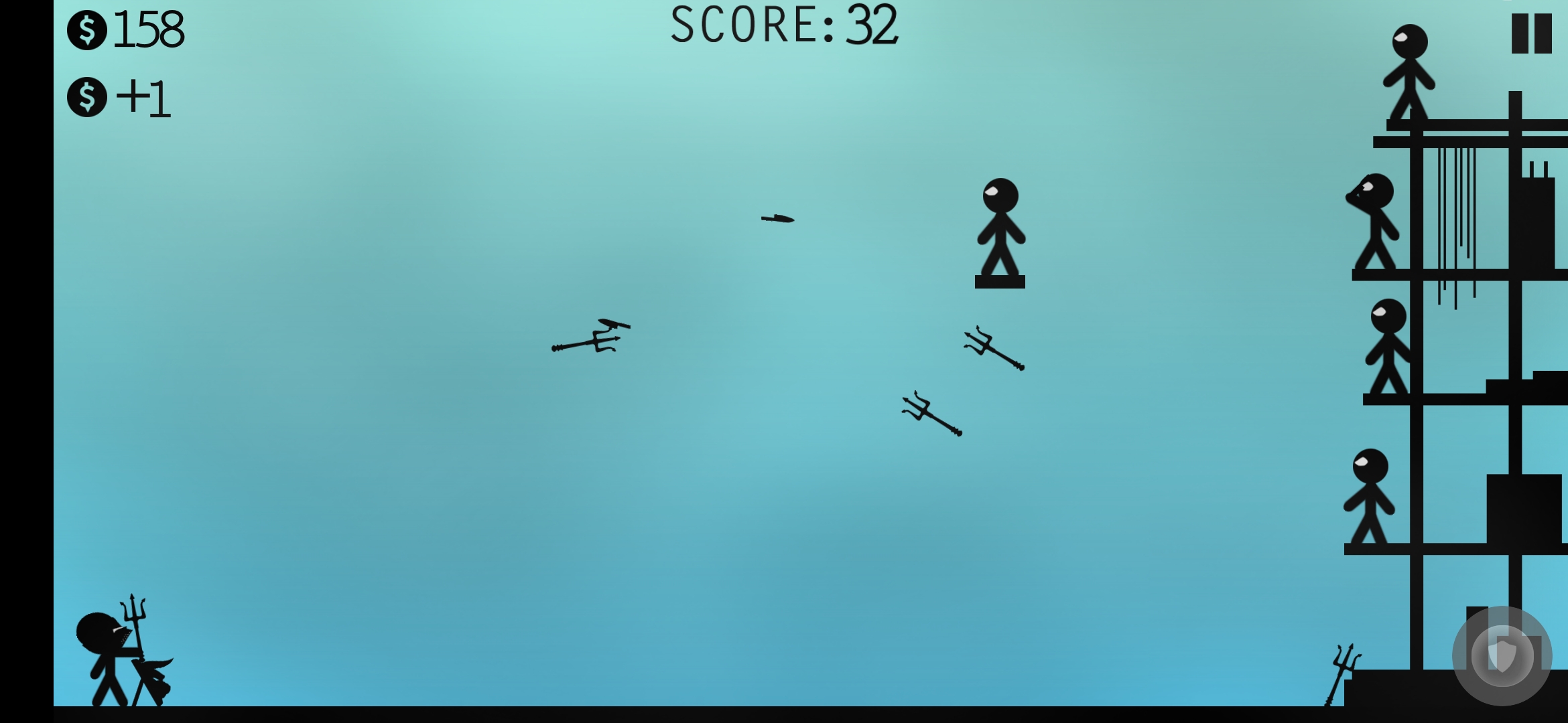 اسکرین شات 8 بازی Stickman Fight - Knife Hit