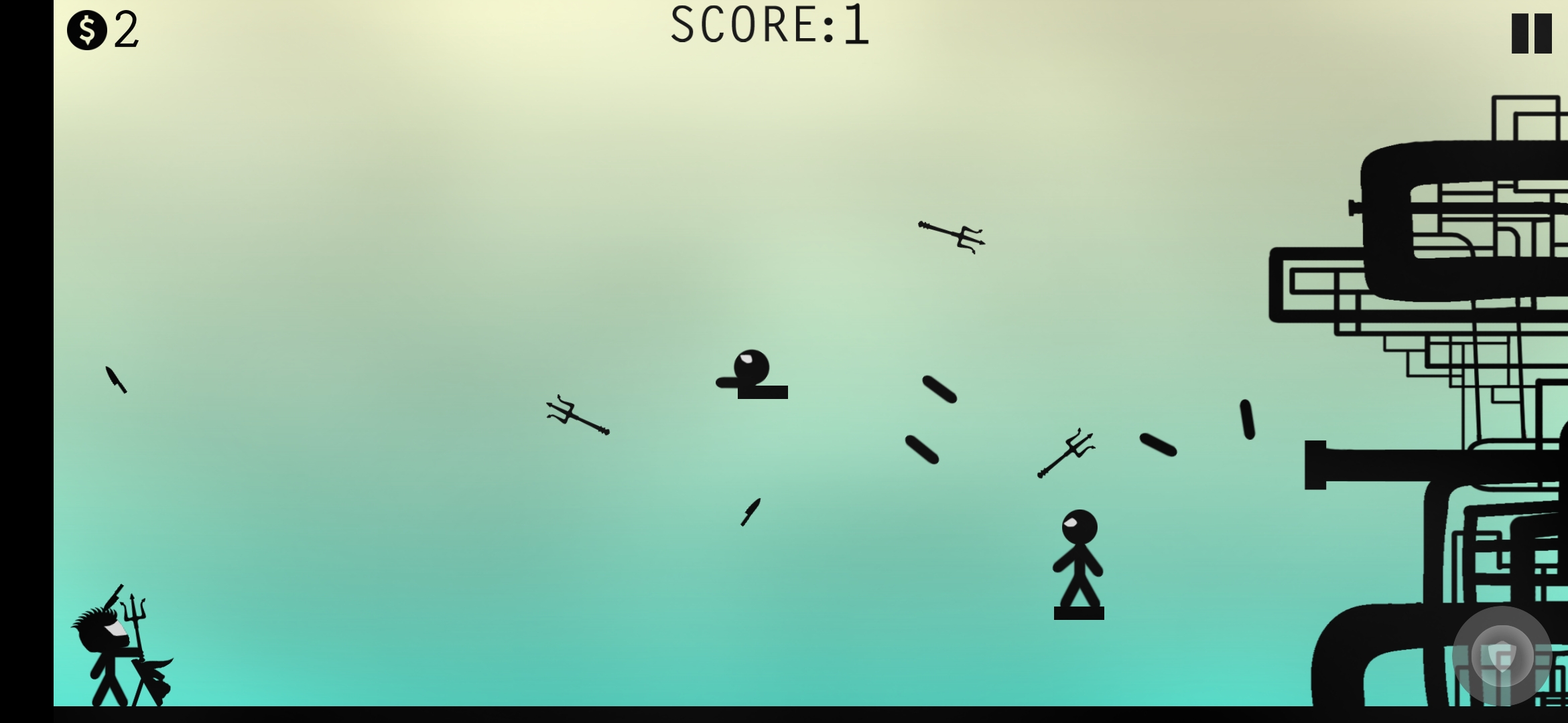 اسکرین شات 5 بازی Stickman Fight - Knife Hit