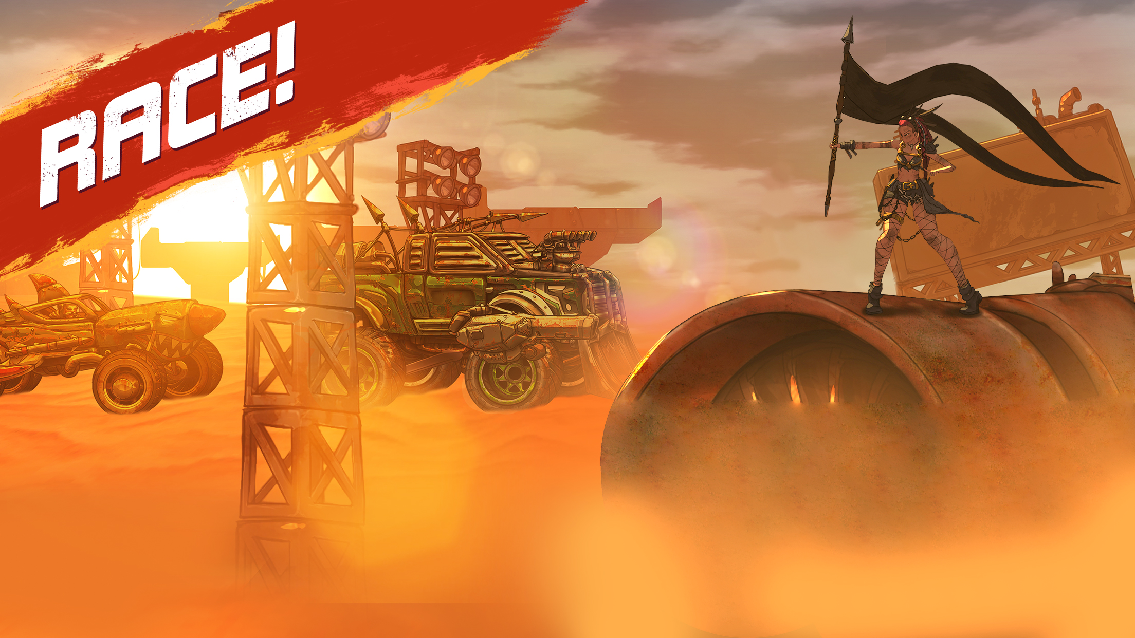 اسکرین شات 2 بازی Road Warrior: Nitro Car Battle