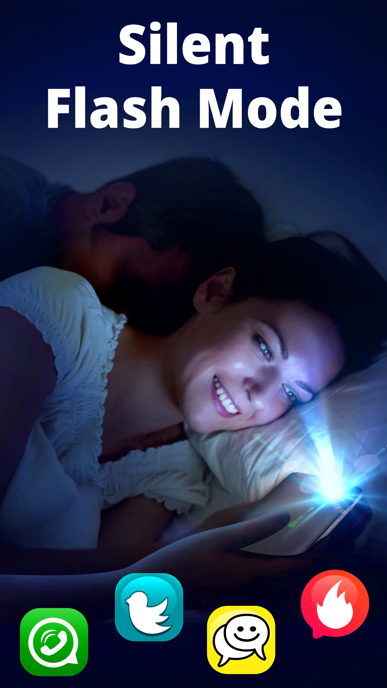 اسکرین شات 2 برنامه Flash Alerts LED - Call, SMS