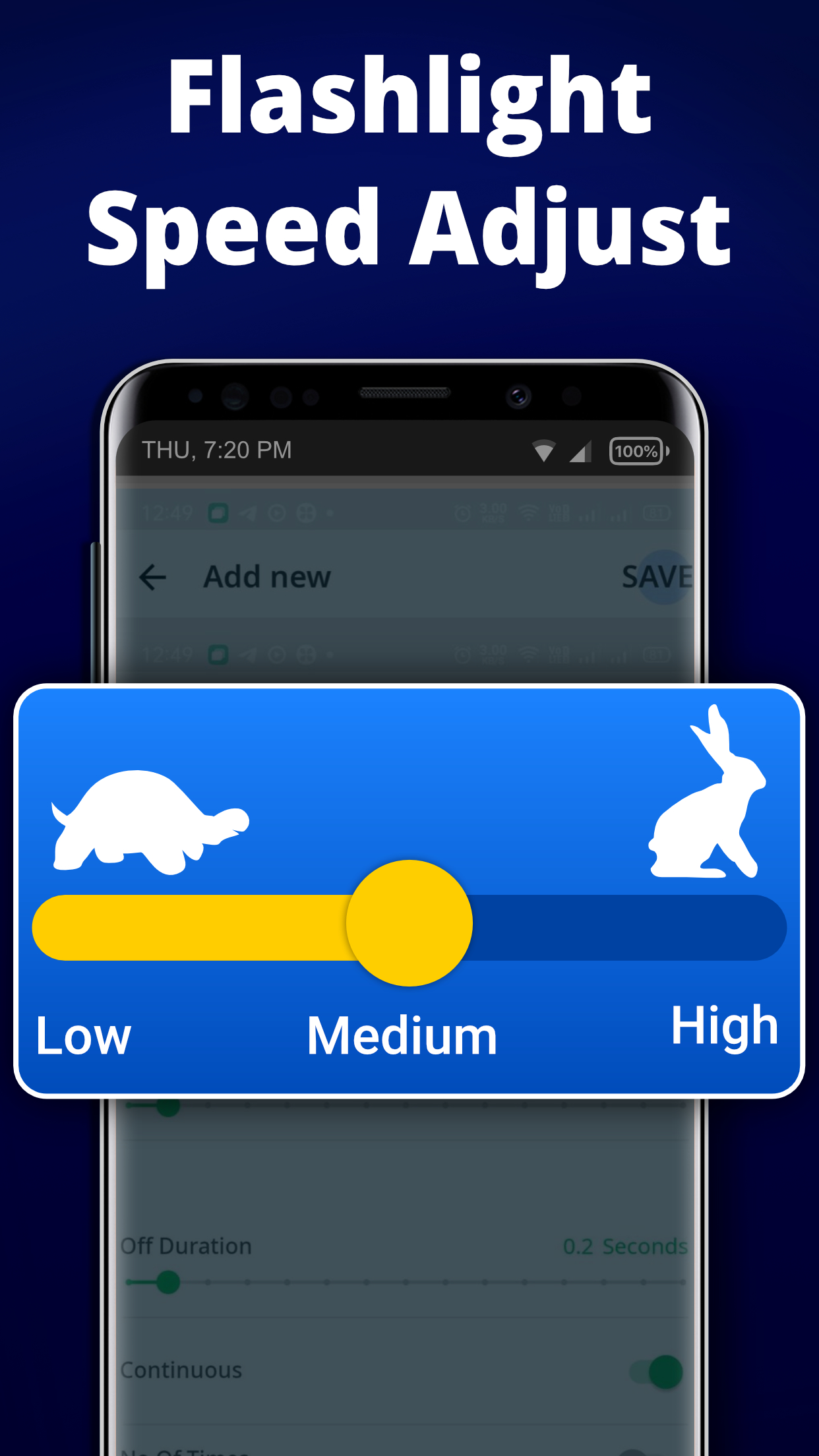 اسکرین شات 5 برنامه Flash Alerts LED - Call, SMS