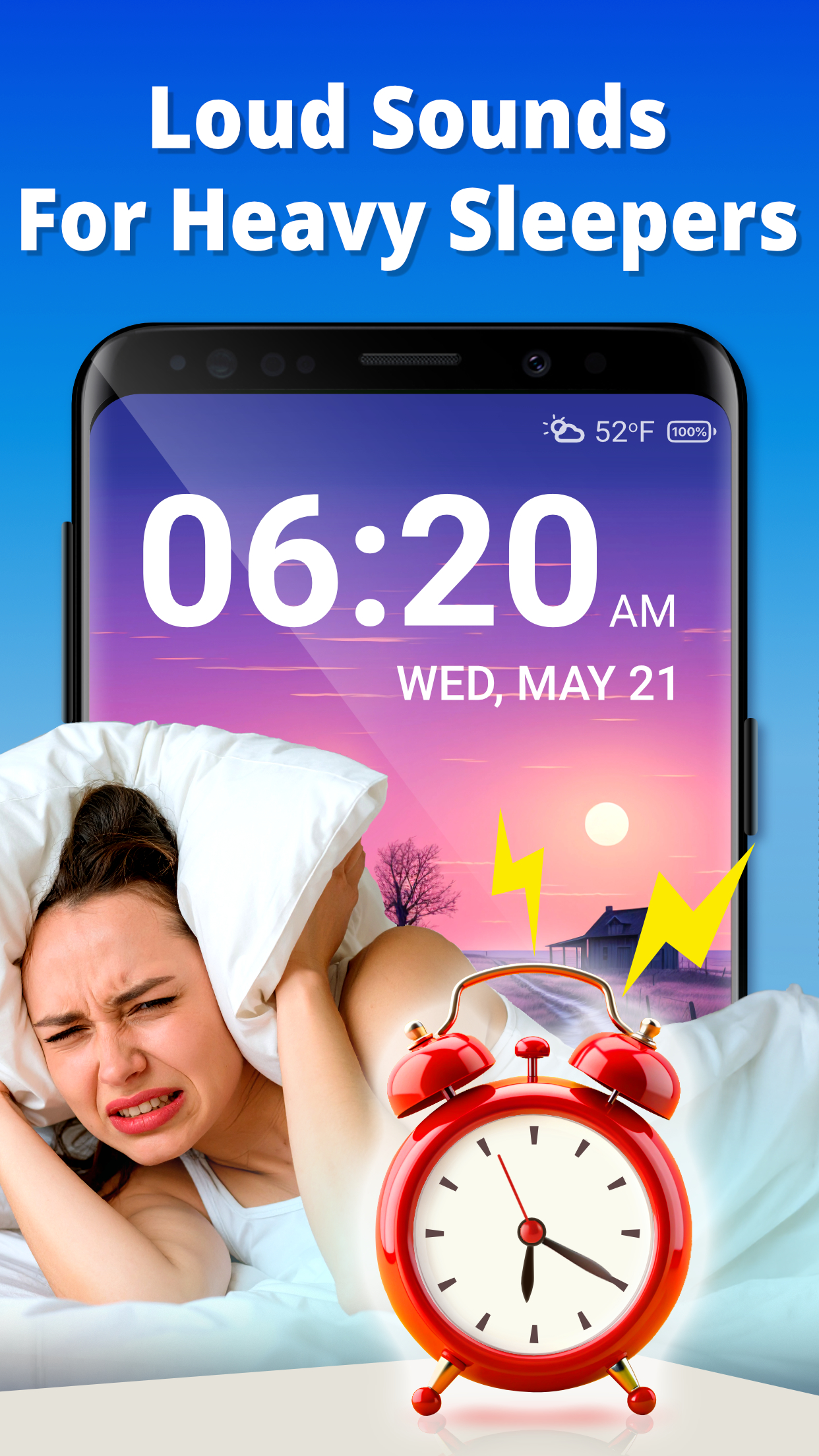 اسکرین شات 1 برنامه Alarm Clock: Mornings & Naps