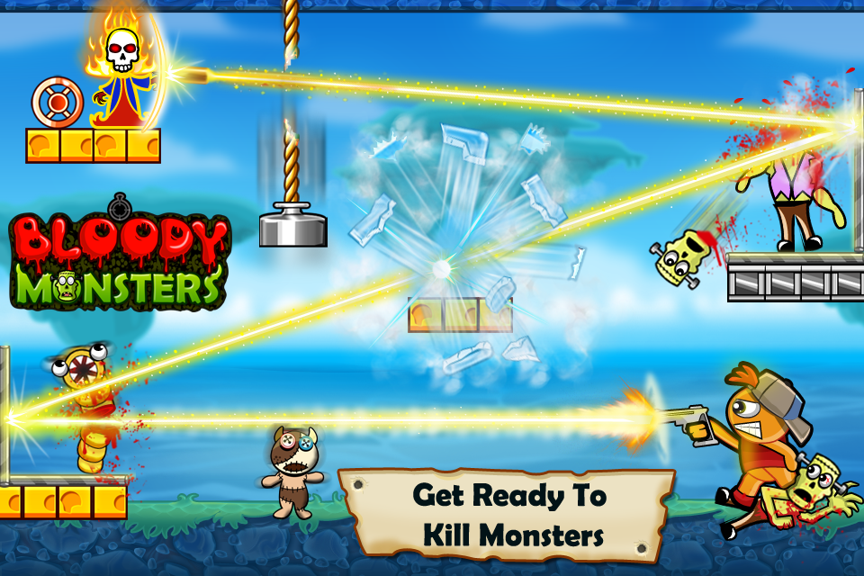 اسکرین شات 1 بازی Bloody Monsters: Bouncy Bullet