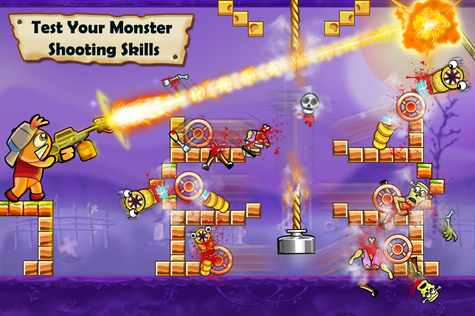 اسکرین شات 5 بازی Bloody Monsters: Bouncy Bullet