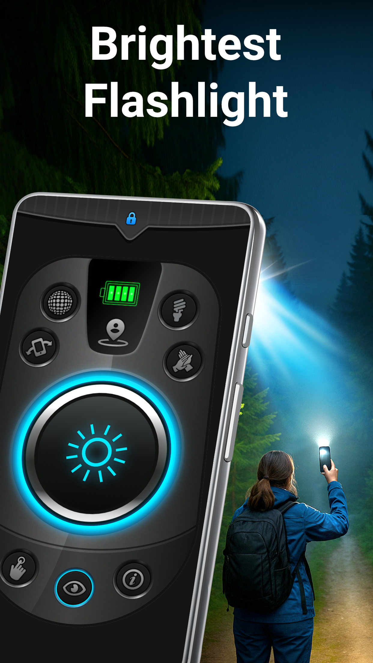 اسکرین شات 1 برنامه Flashlight: Torch Light
