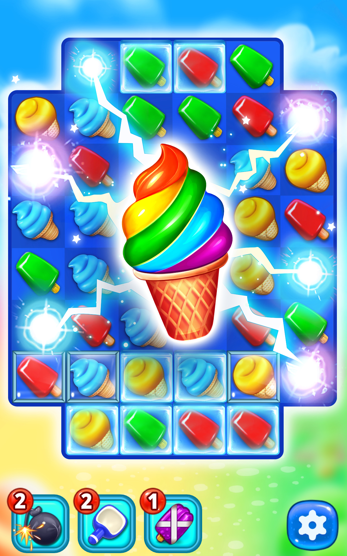 اسکرین شات 5 بازی Ice Cream Paradise: Match 3