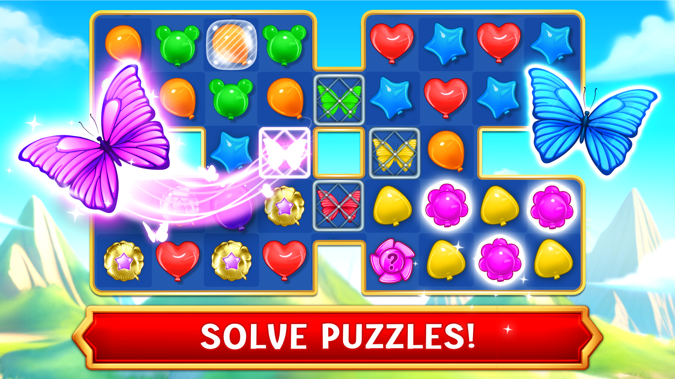 اسکرین شات 4 بازی Balloon Pop: Match 3 Games