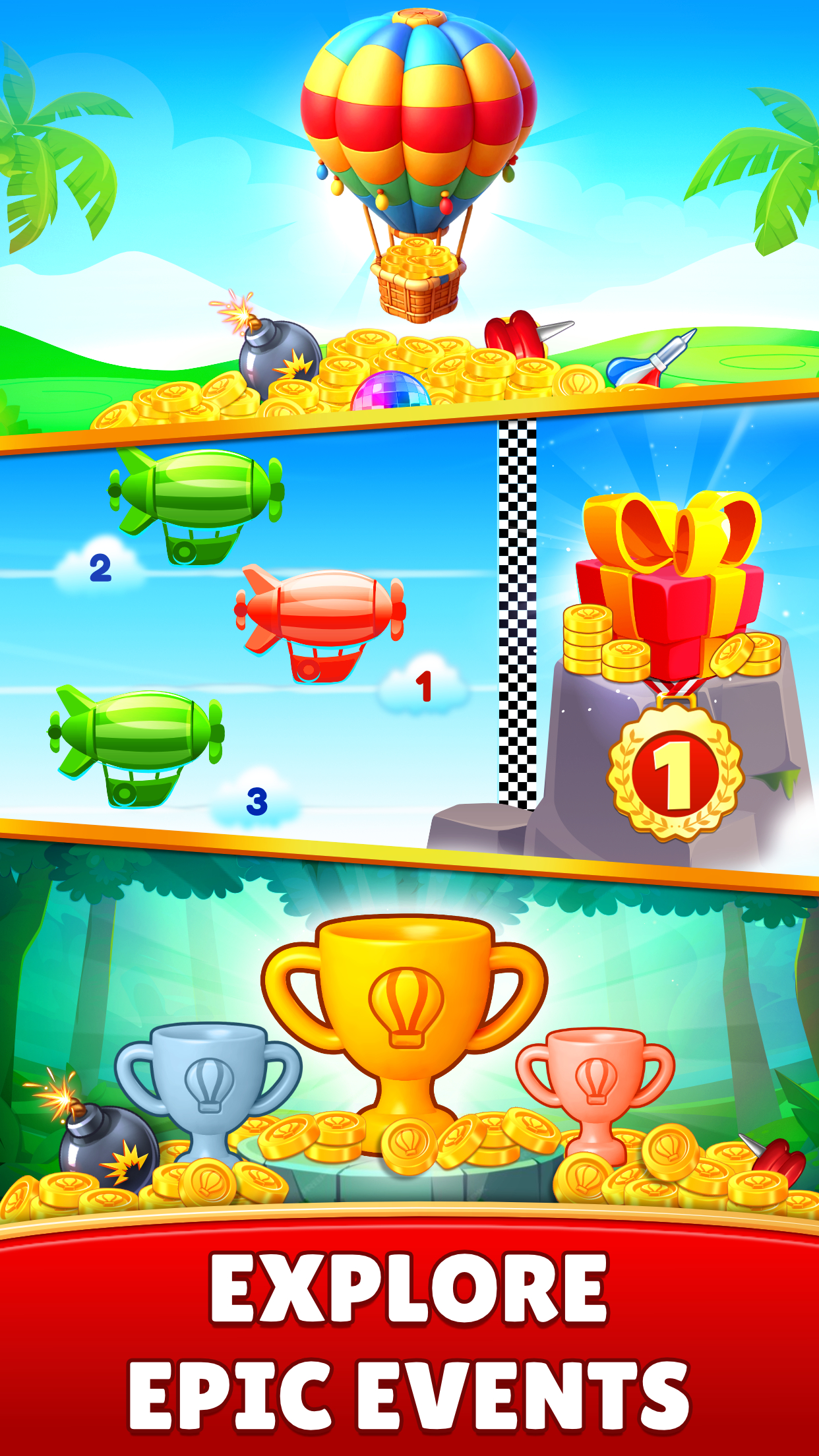 اسکرین شات 3 بازی Balloon Pop: Match 3 Games
