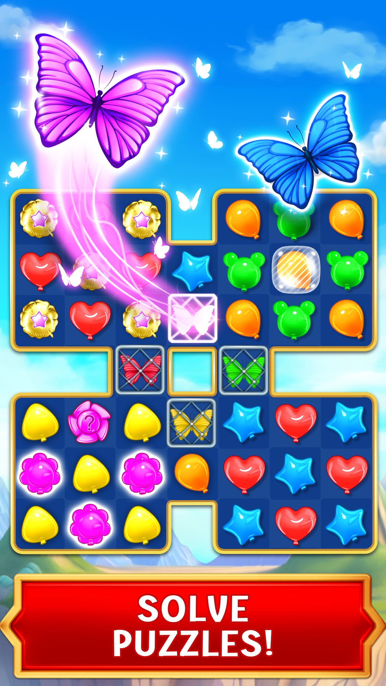 اسکرین شات 4 بازی Balloon Pop: Match 3 Games