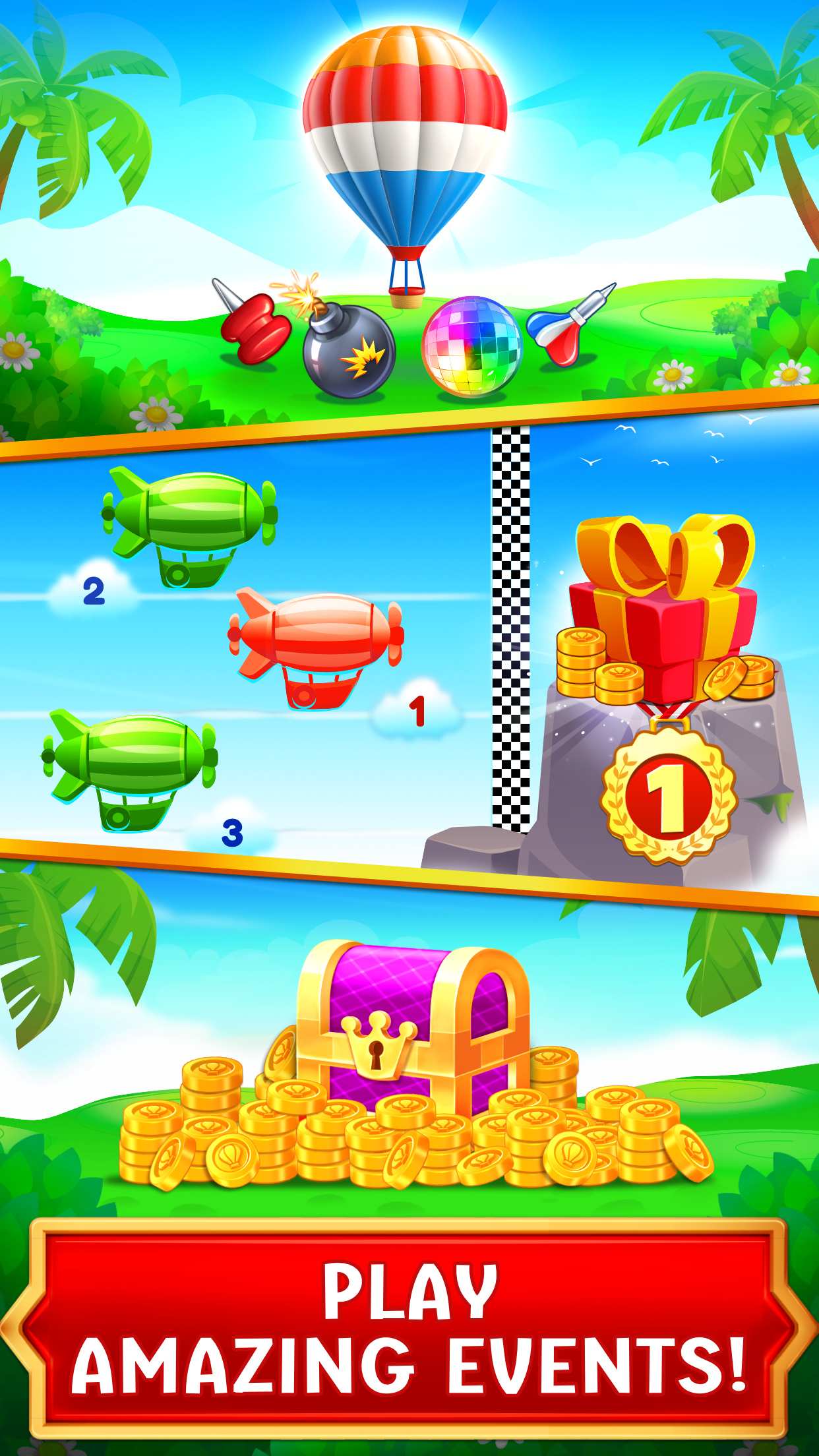 اسکرین شات 2 بازی Balloon Pop: Match 3 Games