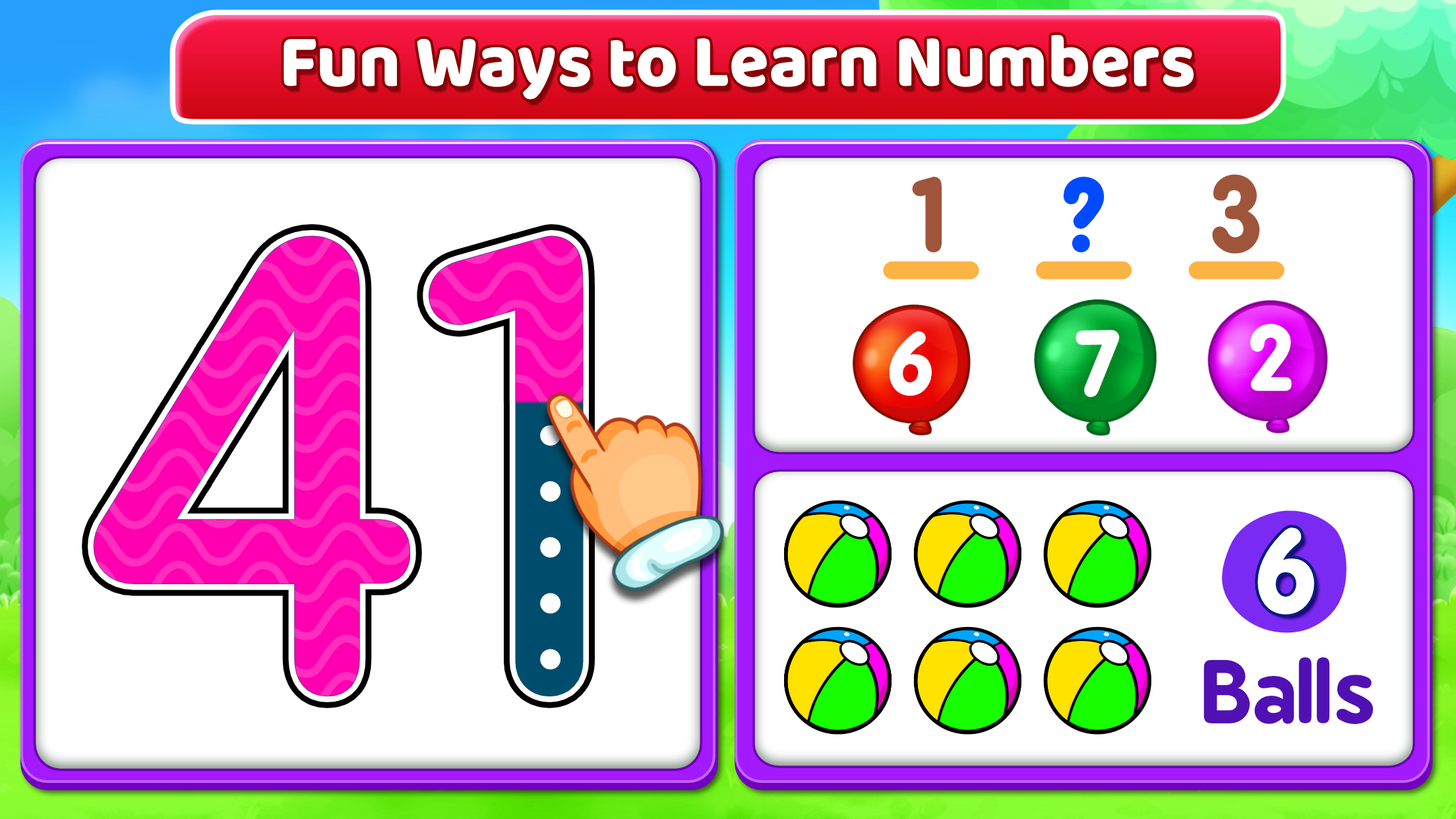 اسکرین شات 2 بازی 123 Numbers - Count & Tracing