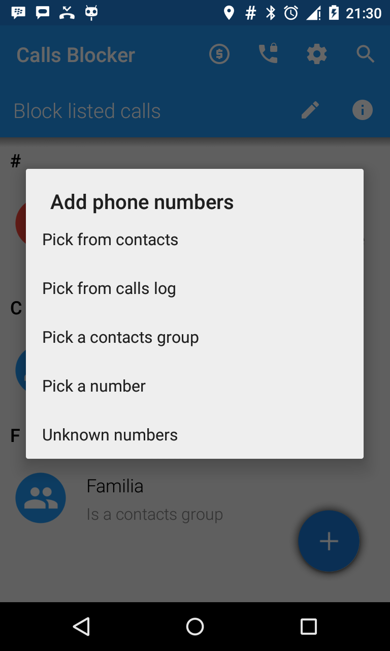 اسکرین شات 2 برنامه Calls Blocker