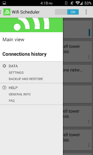 اسکرین شات 2 برنامه Wifi Scheduler