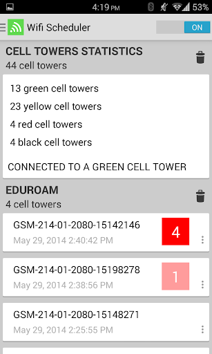 اسکرین شات 1 برنامه Wifi Scheduler