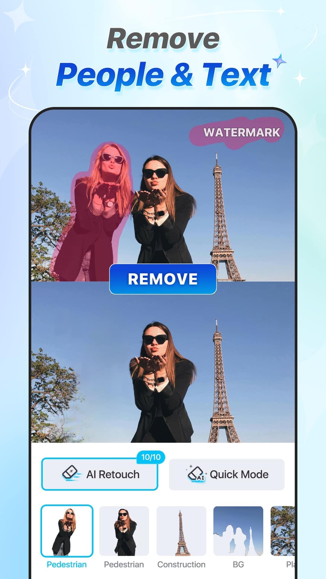 اسکرین شات 2 برنامه AI Photo Eraser - Inpaint Lab
