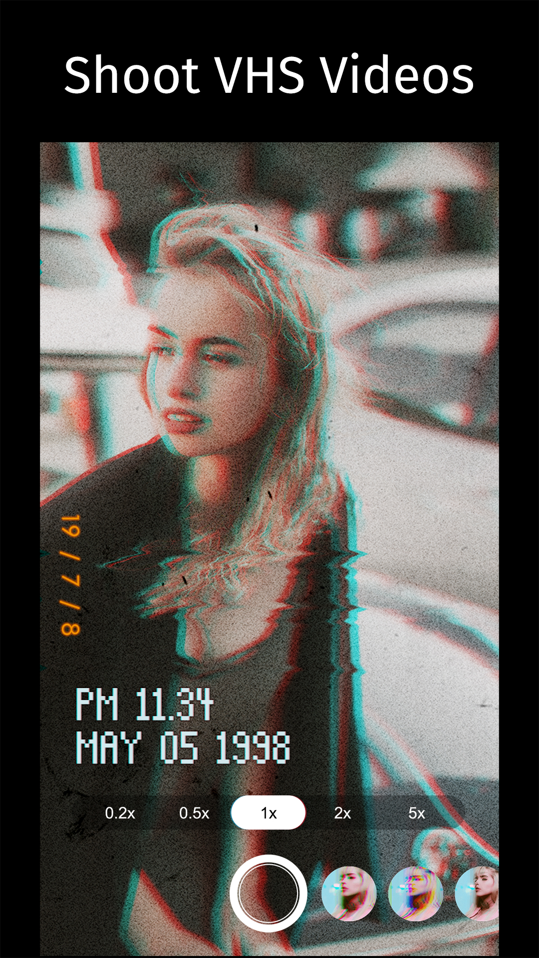 اسکرین شات 3 برنامه 90s - Glitch VHS Video Effects
