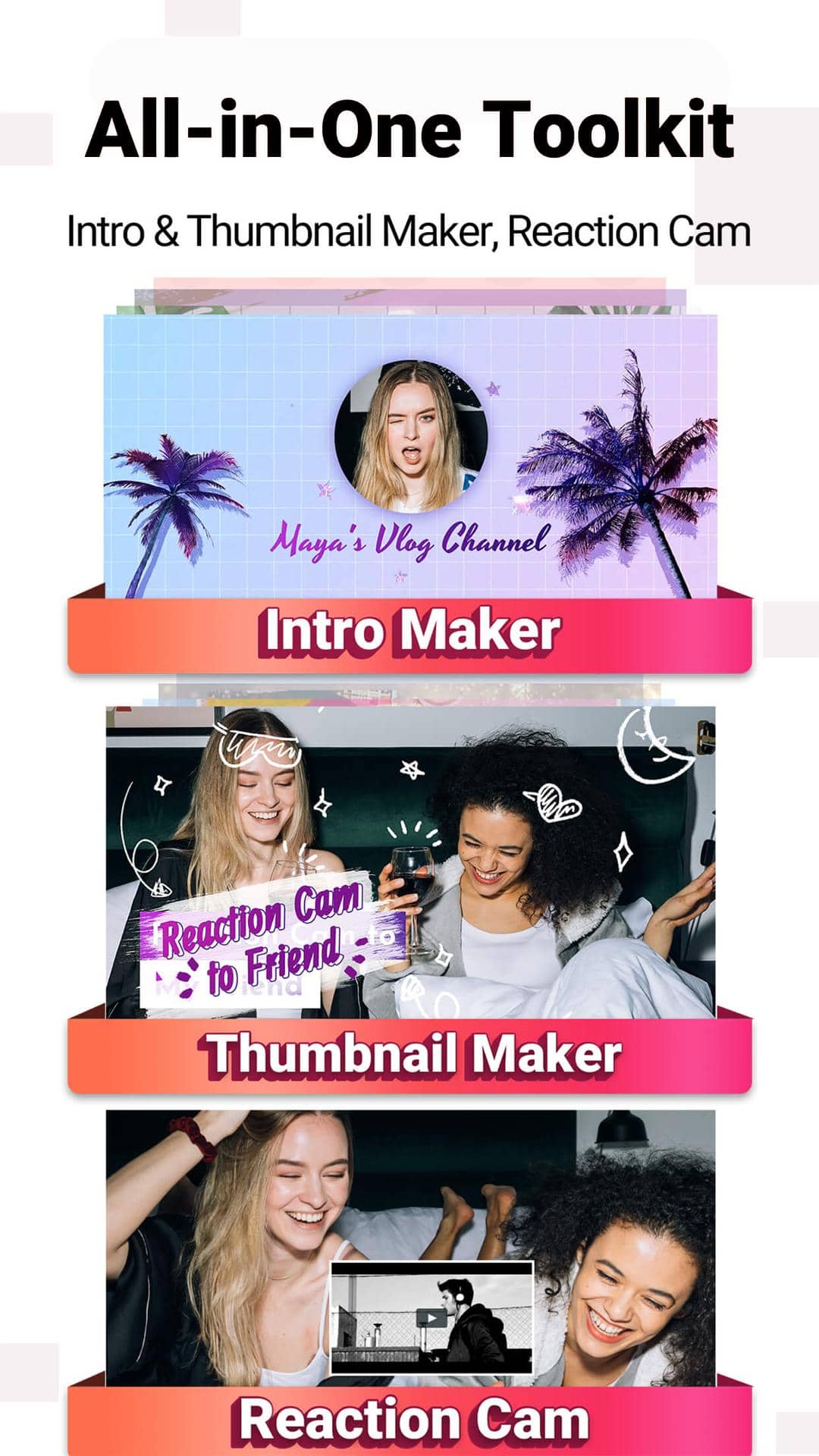 اسکرین شات 2 برنامه Vlog Star - video editor
