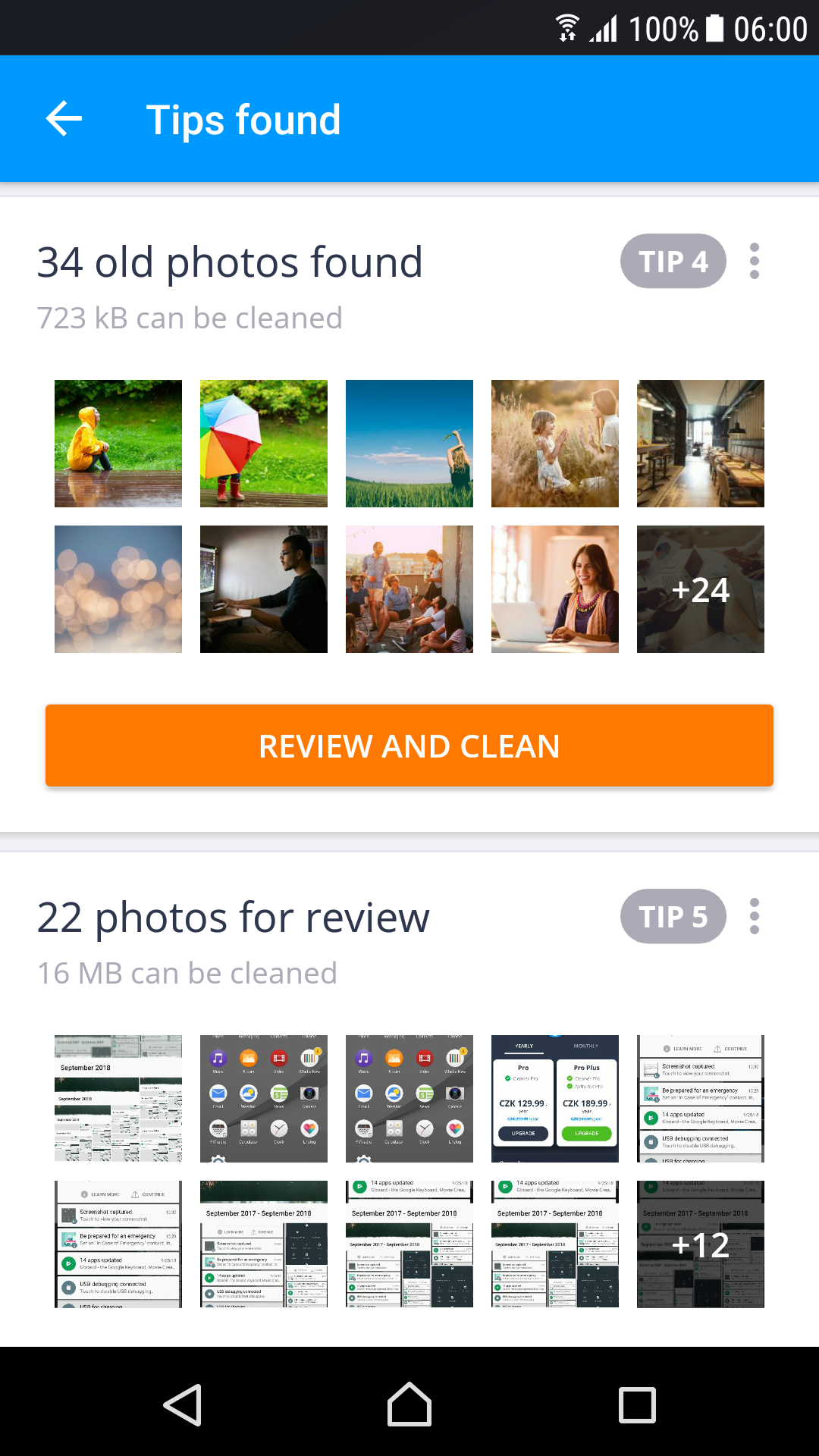 اسکرین شات 2 برنامه AVG Cleaner Lite