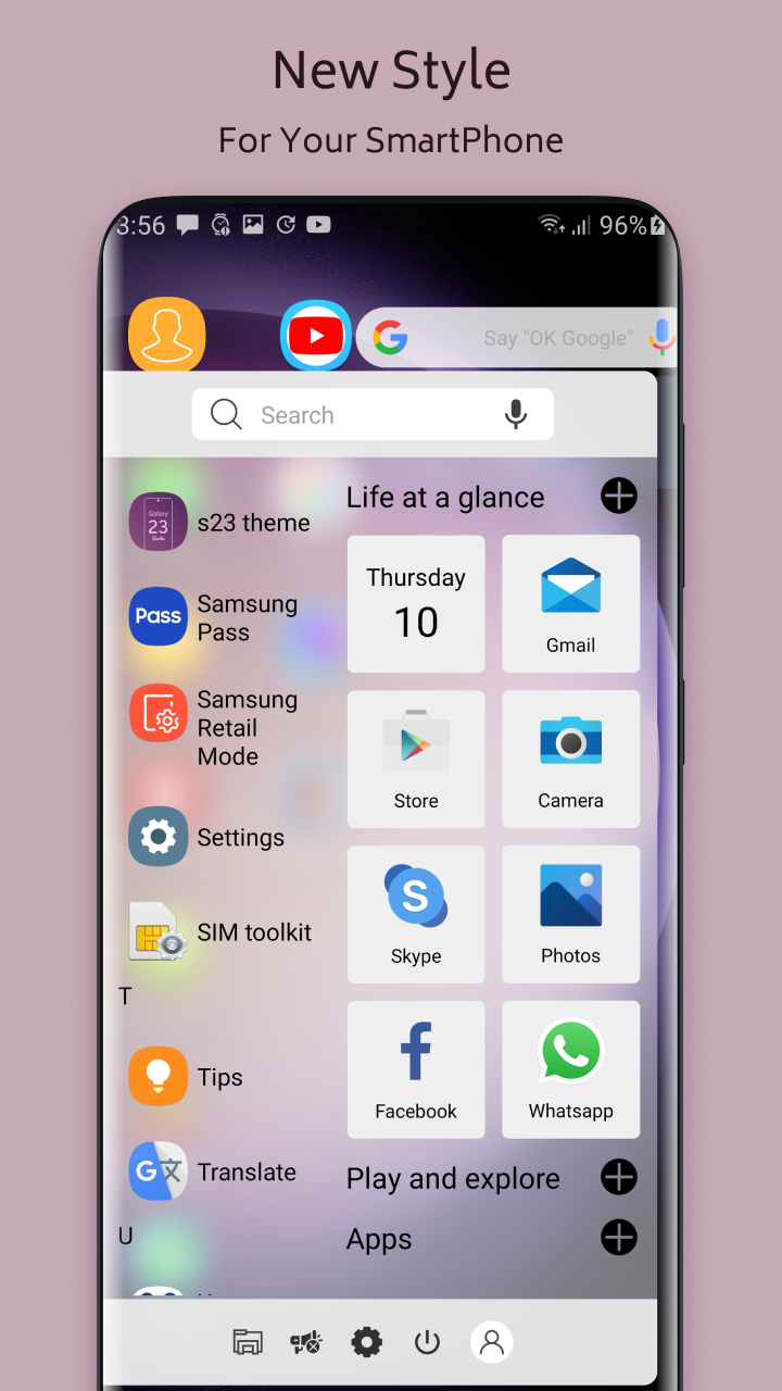 اسکرین شات 2 برنامه S23 Theme For  Launcher