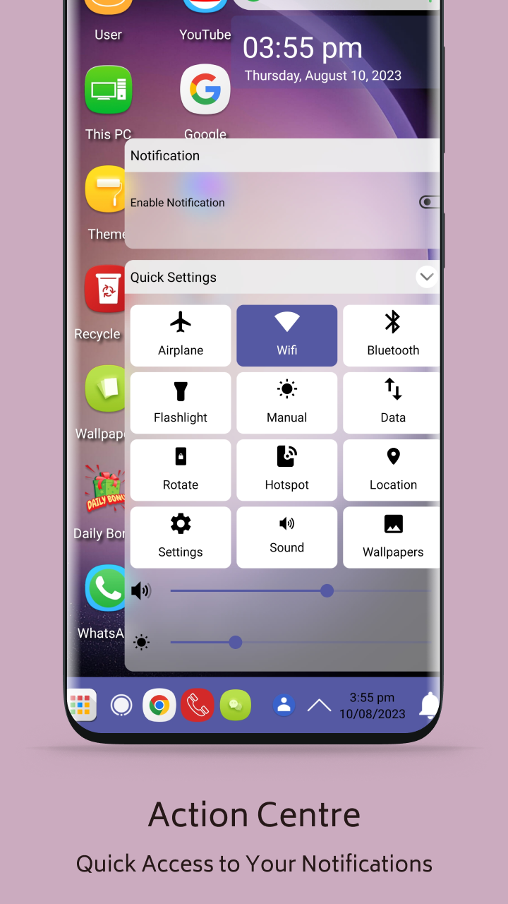 اسکرین شات 3 برنامه S23 Theme For  Launcher
