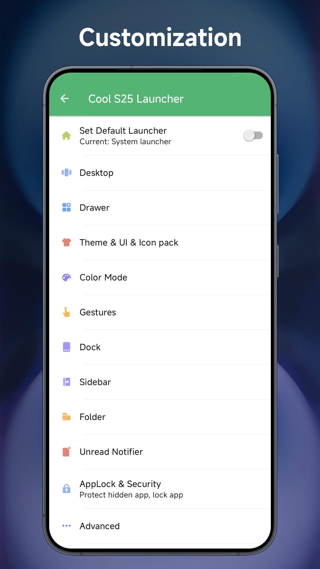 اسکرین شات 8 برنامه Cool S24 Launcher Galaxy OneUI